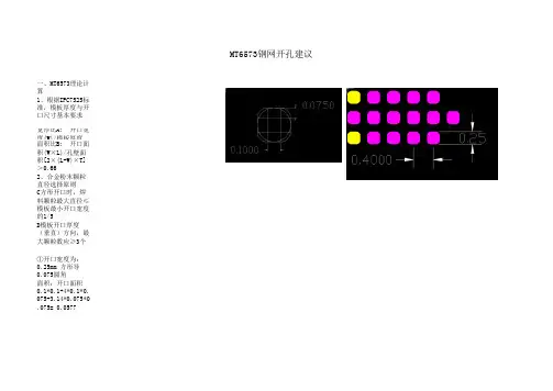 MT6573钢网开孔建议