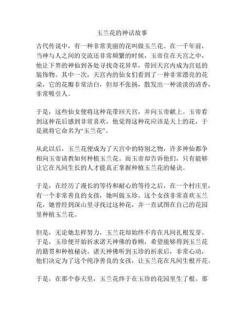 玉兰花的神话故事