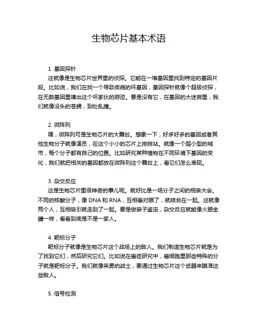 生物芯片基本术语