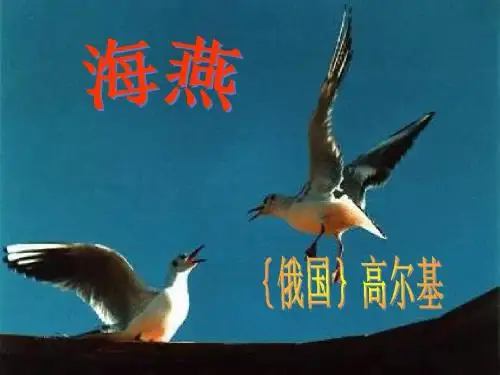 高尔基《海燕》PPT