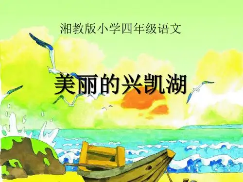 《美丽的兴凯湖》精品ppt课件4
