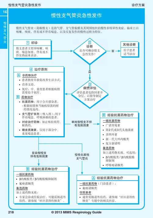 2013MIMS呼吸系统疾病指南-16-慢性支气管炎急性发作