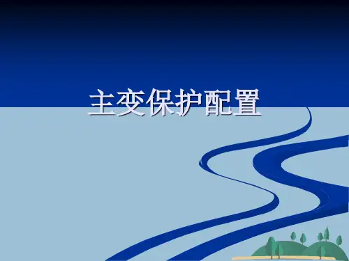 主变保护配置