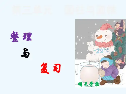 人教版六年级下册数学第三单元圆柱与圆锥—整理复习.ppt