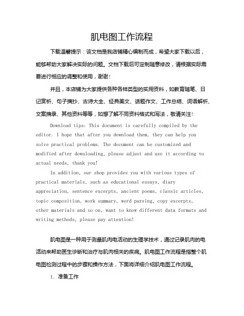 肌电图工作流程