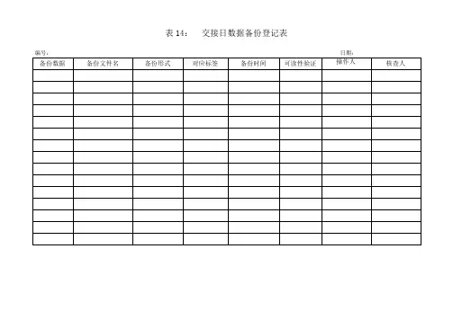 表14交接日数据备份登记表.