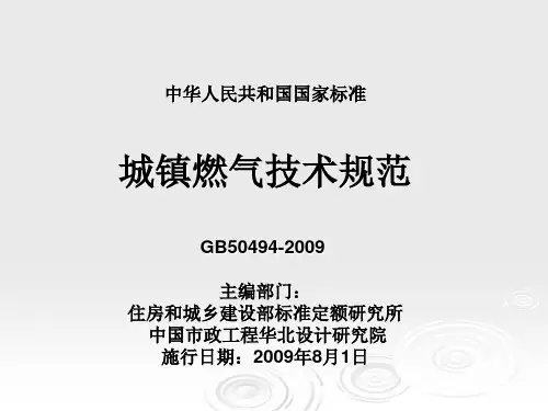 城镇燃气技术规范宣贯讲义(全部)