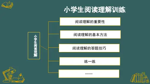 小学生阅读理解训练PPT课件
