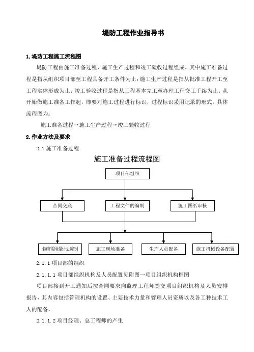 堤防工程作业指导书