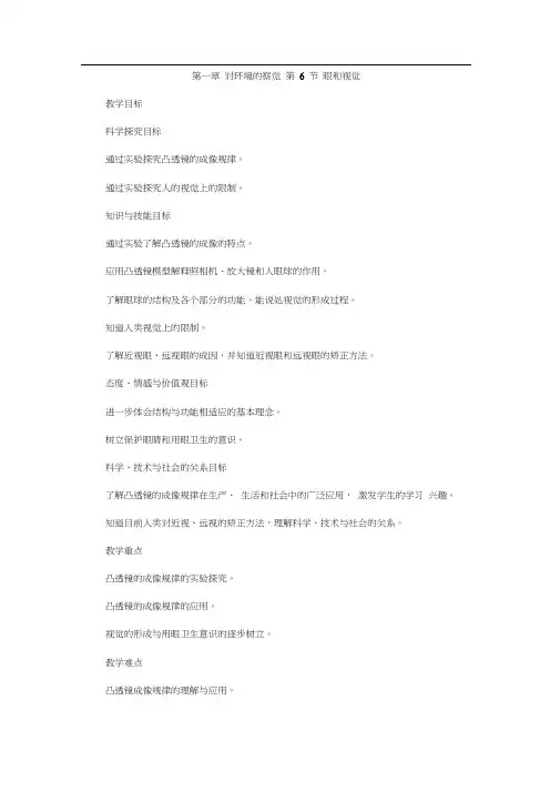 教案216眼和视觉2.