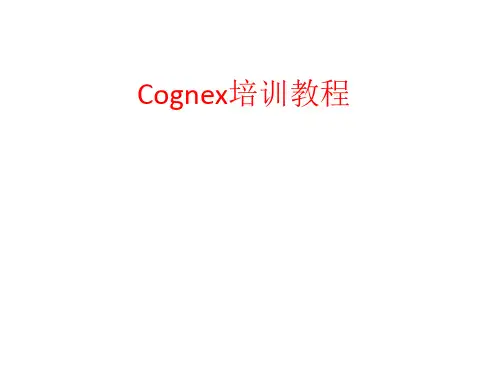 Cognex培训教程