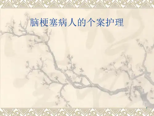 脑梗塞病人的个案护理ppt课件