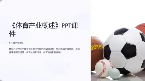 《体育产业概述》课件