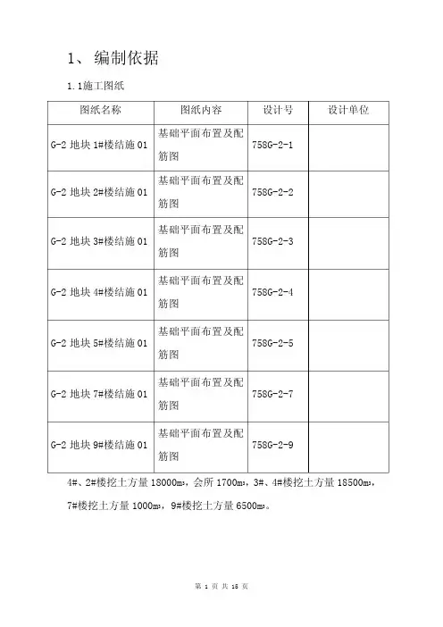某住宅小区土方工程专项施工方案