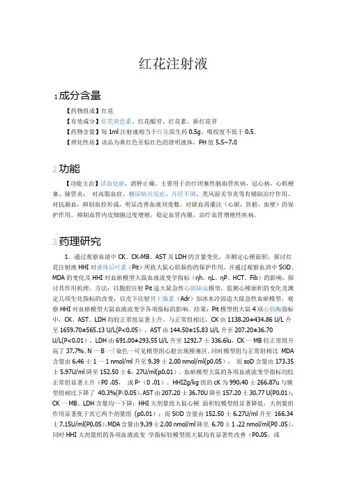 红花注射液