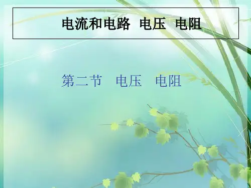 初中物理电学：电压和电阻 PPT课件 图文