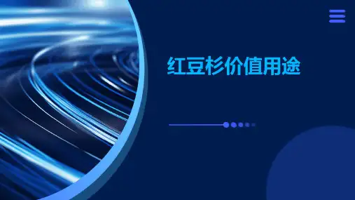 红豆杉价值用途
