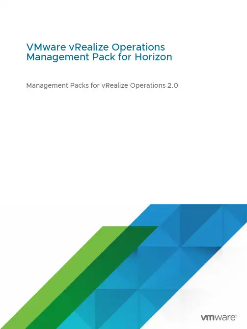 VMware vRealize Operations Management Pack for Hor