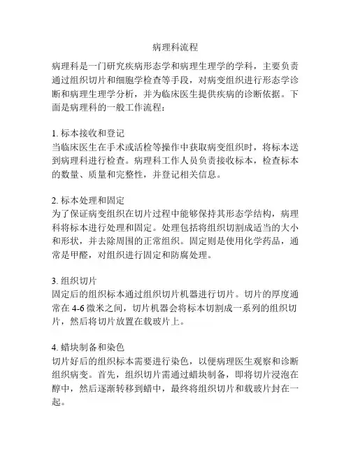 病理科流程