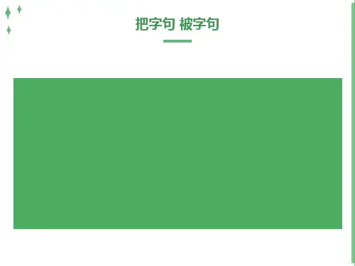 小学三年级把字句被字句练习题