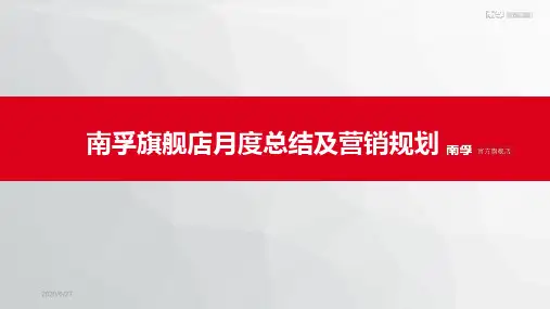 天猫月度运营工作总结汇报月度营销规划工作计划PPT