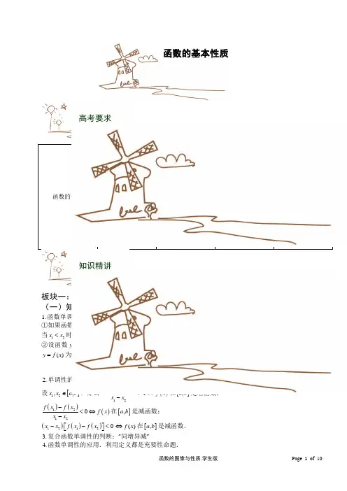 函数奇偶性讲义