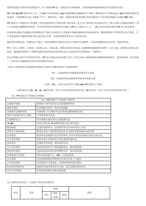 延锋伟世通精益生产和ERP水火交融