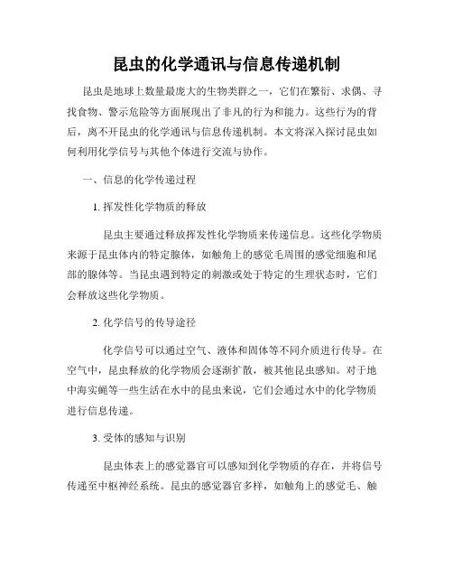 昆虫的化学通讯与信息传递机制