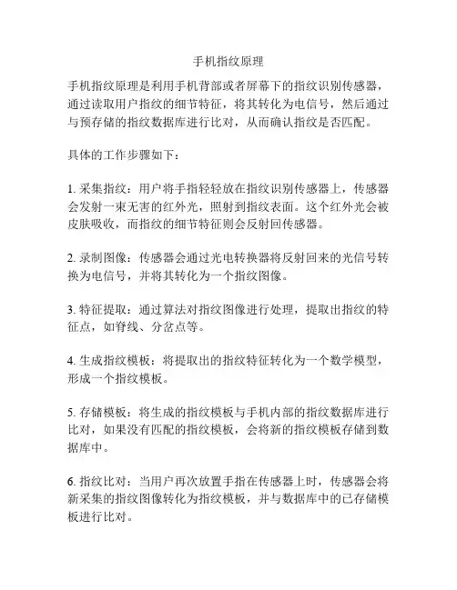 手机指纹原理