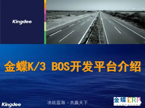 金蝶K3BOS开发平台介绍