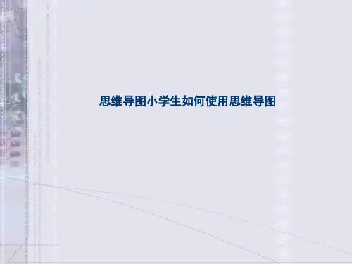 思维导图小学生如何使用思维导图