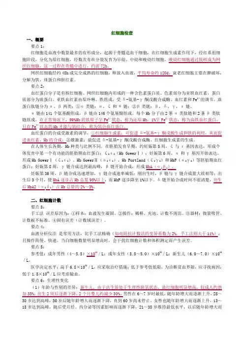 红细胞检查