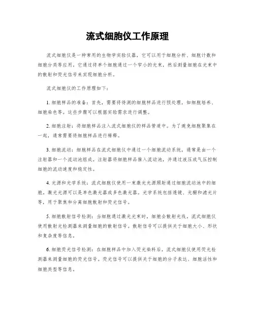流式细胞仪工作原理