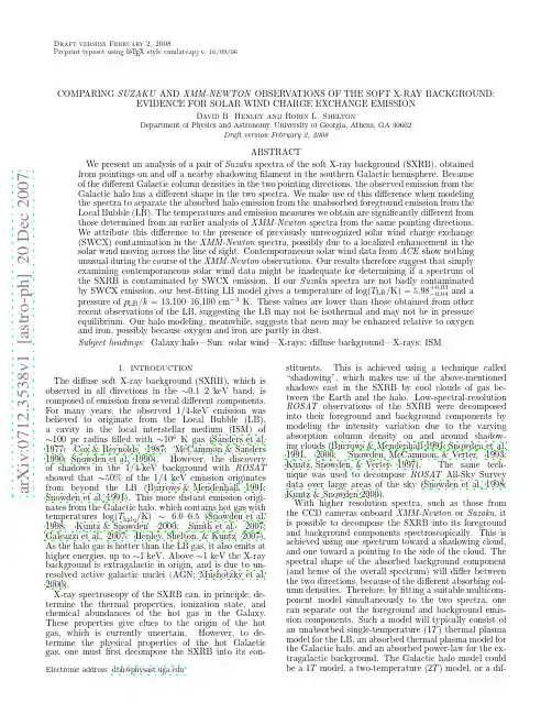 Comparing Suzaku and XMM-Newton Observations of the Soft X-ray Background Evidence for Sola
