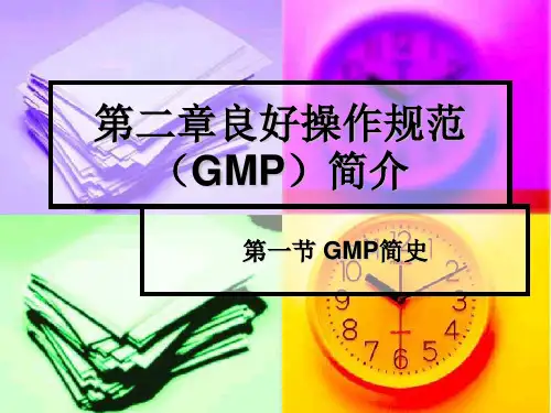 第二章良好操作规范(GMP)