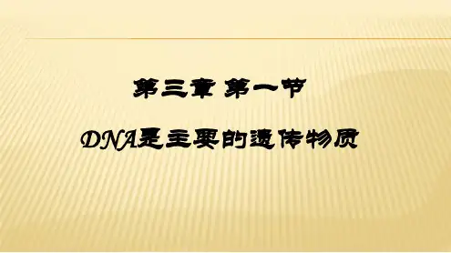 人教版生物必修二 3.1DNA是主要的遗传物质(共30张PPT)