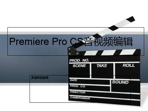Premiere多媒体班使用