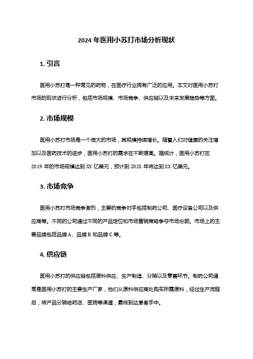 2024年医用小苏打市场分析现状