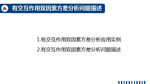 商务统计学课件-有交互作用双因素方差分析问题描述