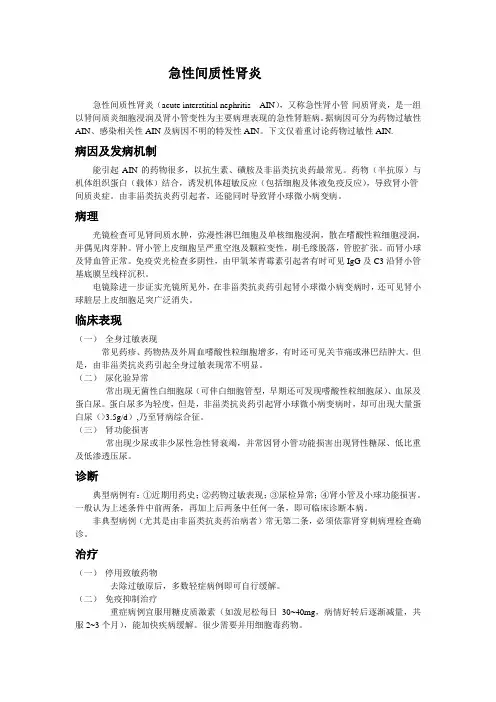 间质性肾炎
