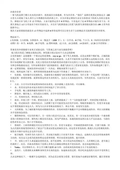 沙漠幸存者