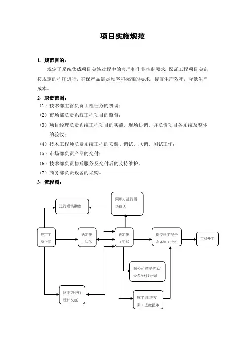 项目实施规范