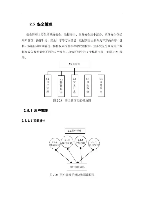 (安全管理)概要设计