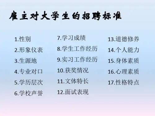 职业能力培养PPT课件