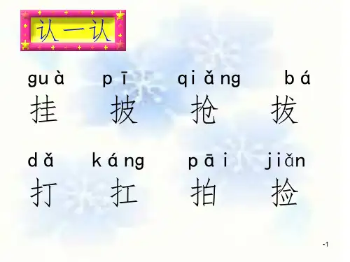 大识字-学前班PPT课件