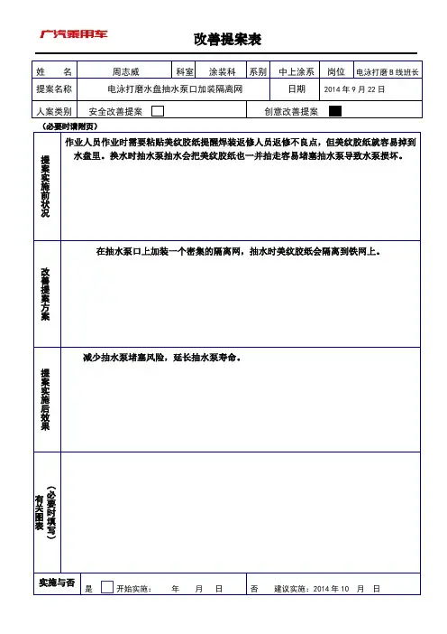 改善提案创意