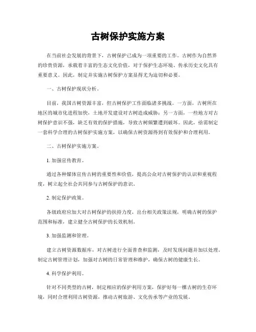 古树保护实施方案