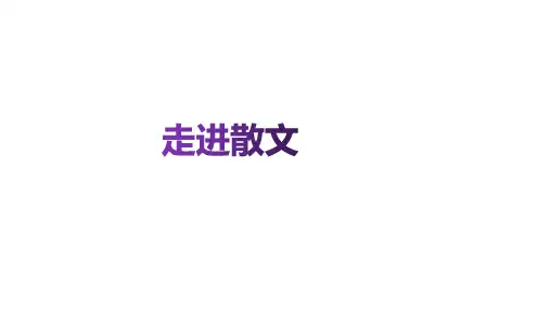 高考语文专题复习之散文