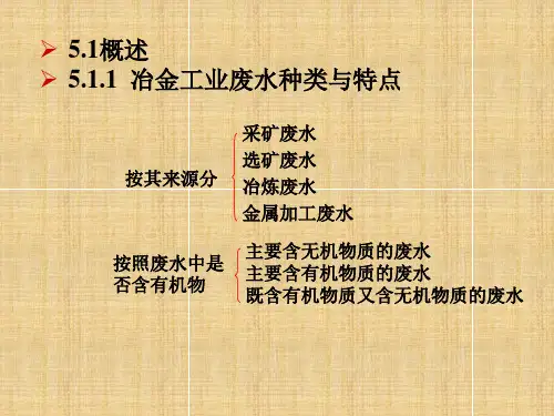 冶金工业废水处理ppt课件