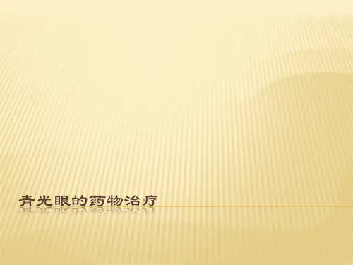 青光眼的药物治疗ppt课件